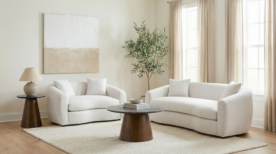 Coaster Isabella 2-Pc Sand Fabric Sofa and Love Seat Set – 504971-S2 — product view 1