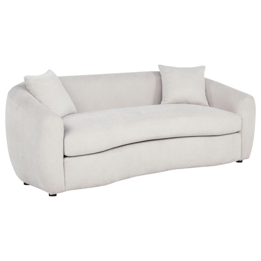 Coaster Isabella 2-Pc Sand Fabric Sofa and Love Seat Set – 504971-S2 — product view 2