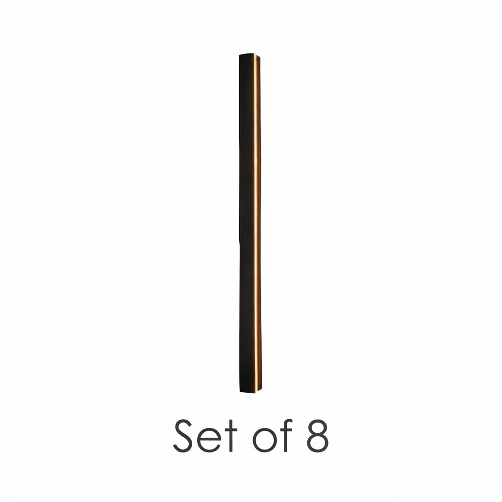 Linear Outdoor Wall Sconce Minimalist LED Black Aluminum Hardwired — 40 to 80 Inch Sets — product view 5