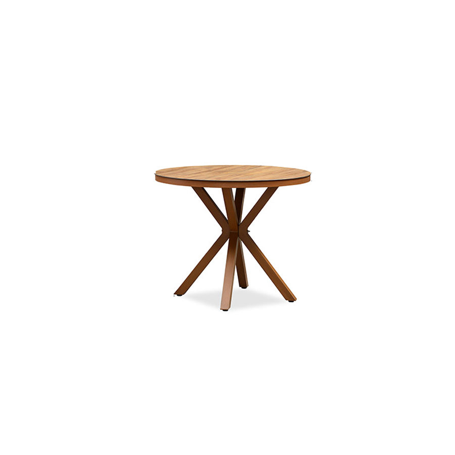 PURPLE LEAF Round & Rectangle Outdoor Dining Table HPL Aluminum Tabletop Modern Dining Table for Deck Kitchen — product view 7