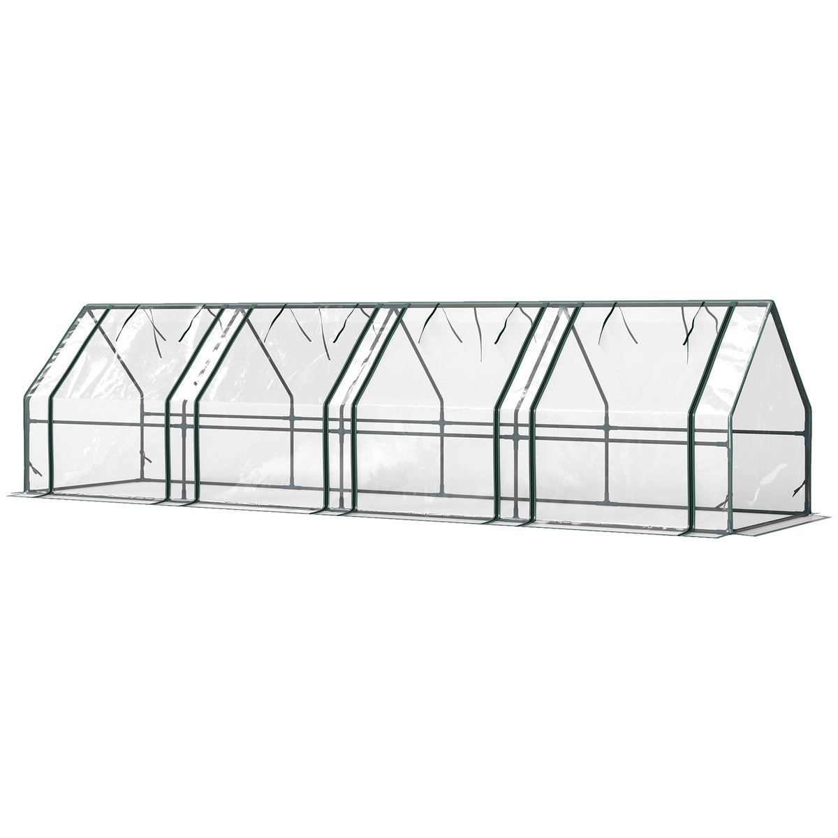 Mini Greenhouse with Zippered Doors & Roll-up Windows, — product view 2