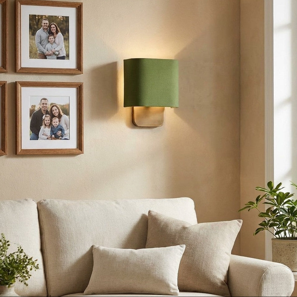 Nolvara Fabric Shade Wall Sconce, Push-Button Switch — product view 7