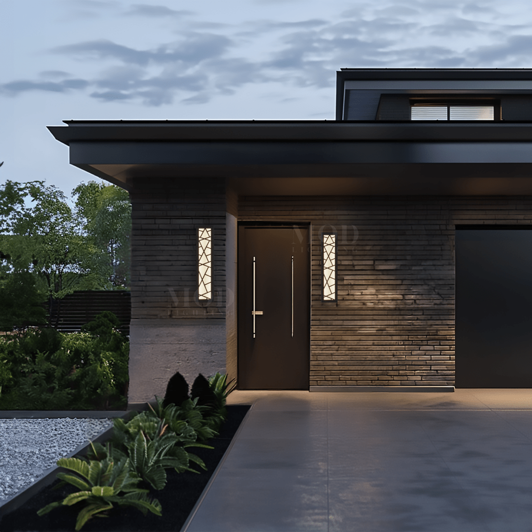 Harper Modern Outdoor LED Post Light Black IP65 Hardwired Pathway Garden — 12 to 59 Inch — product view 2