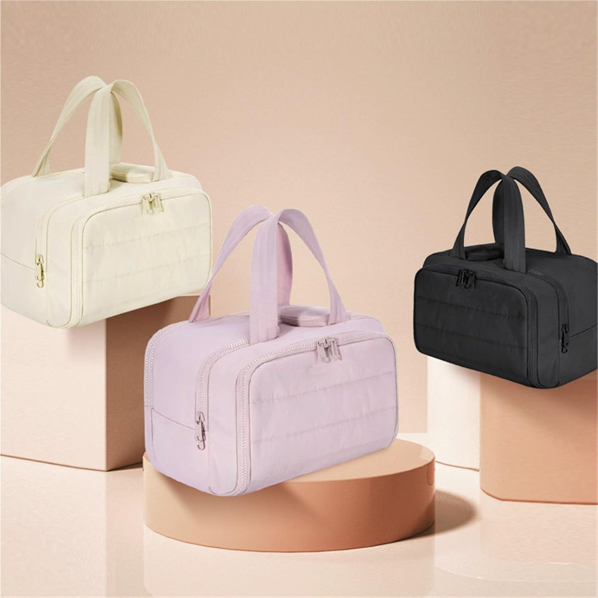 LoungeYard | 4-in-1 Puffy Toiletry Bag for Women – Large Travel Makeup & Skincare Organiser — product view 6
