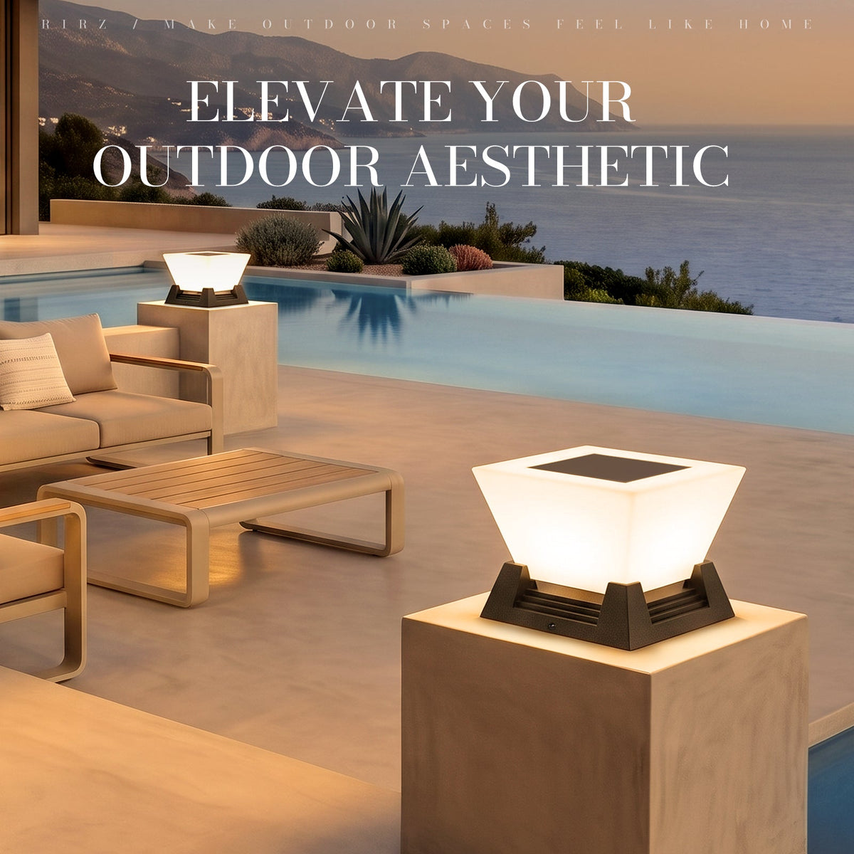 RIRZ NOVA | Modern Wired Post Light — product view 7
