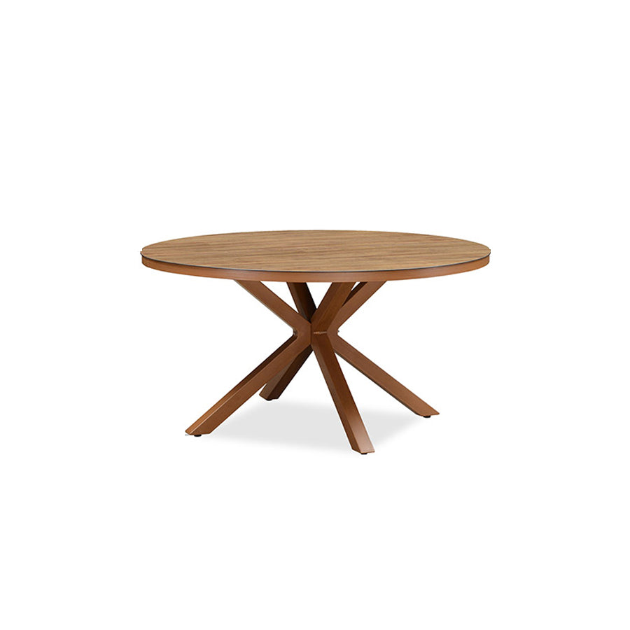 PURPLE LEAF Round & Rectangle Outdoor Dining Table HPL Aluminum Tabletop Modern Dining Table for Deck Kitchen — product view 2