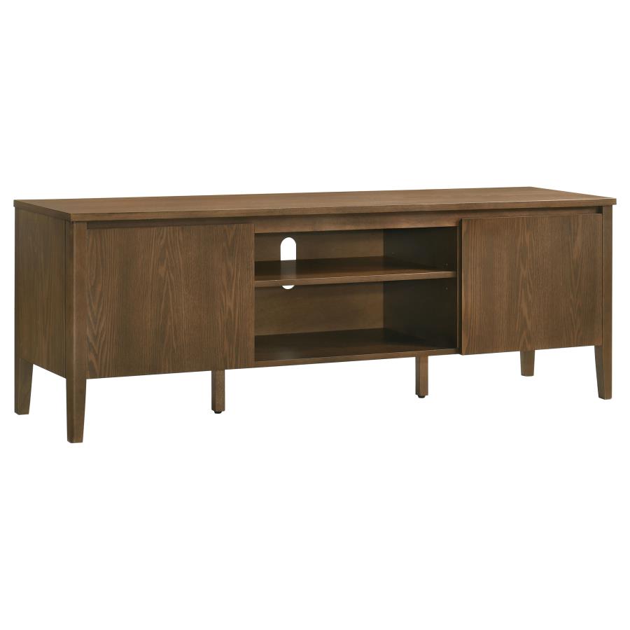 Thori Dark Brown 63" 2-Door Mid-Century Modern TV Stand – 701672 — product view 2