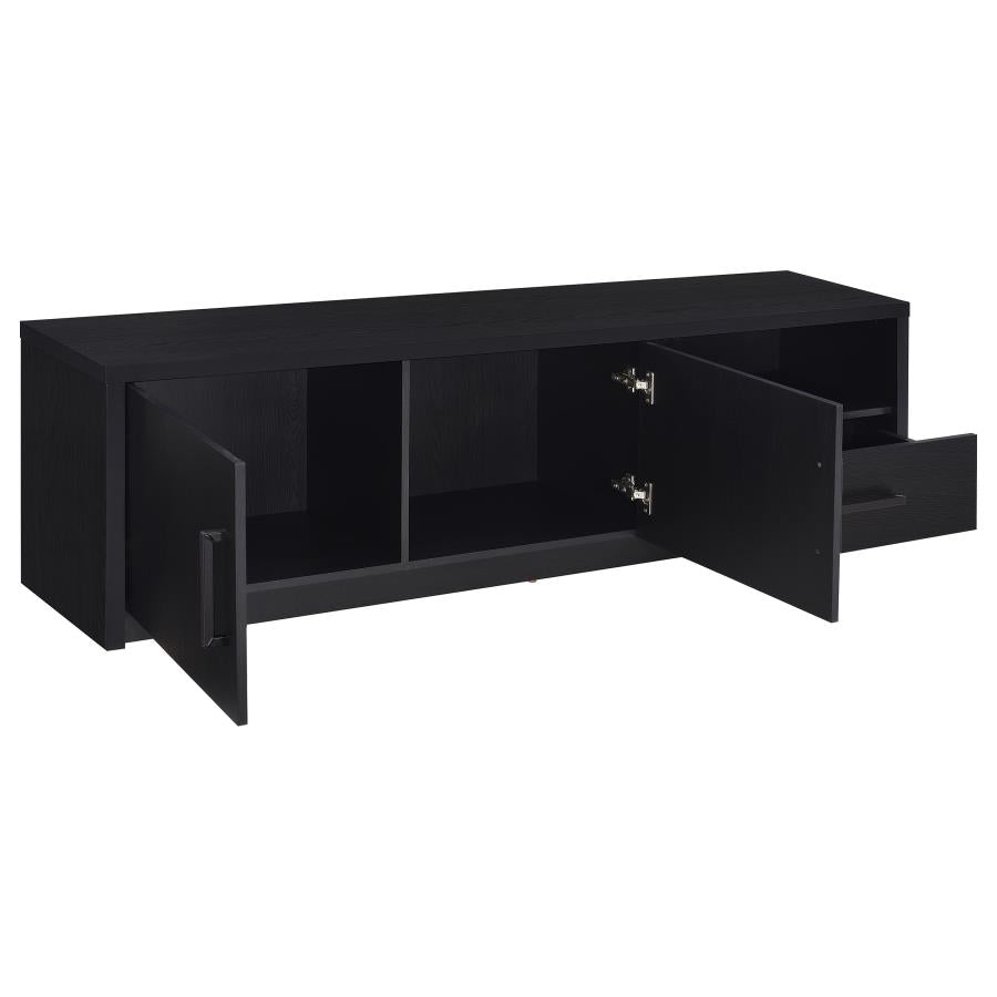 Murray Black 70" TV Stand with 2 Doors & Drawer – 706213 — product view 3