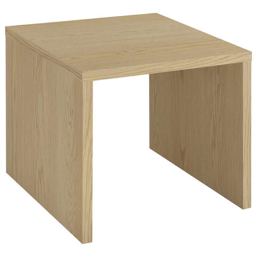 Canoga Light Oak Finish U-Shape End Table – 706347 — product view 2