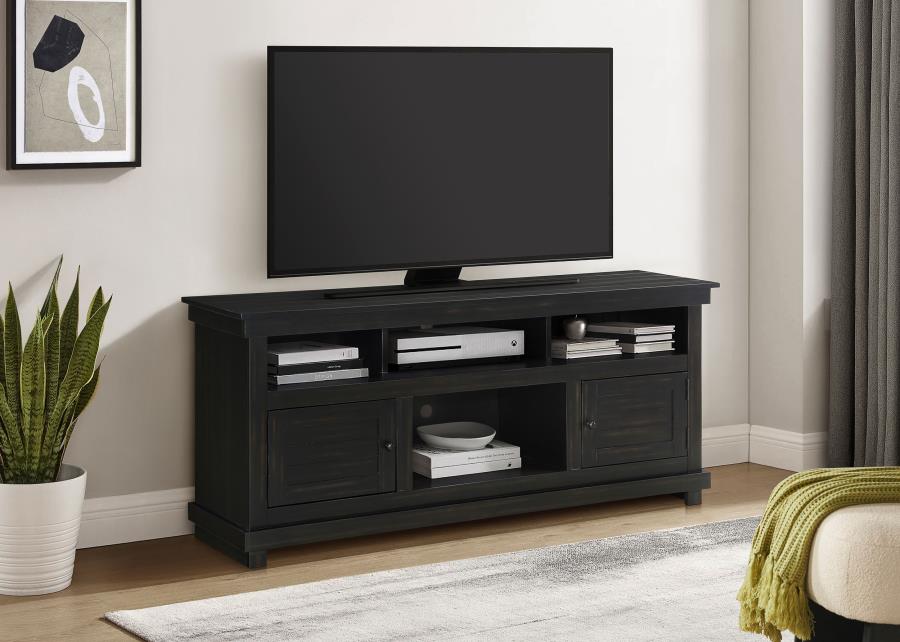 Payne Distressed Brown 60" 2-Door Farmhouse TV Stand – 710062 — product view 1