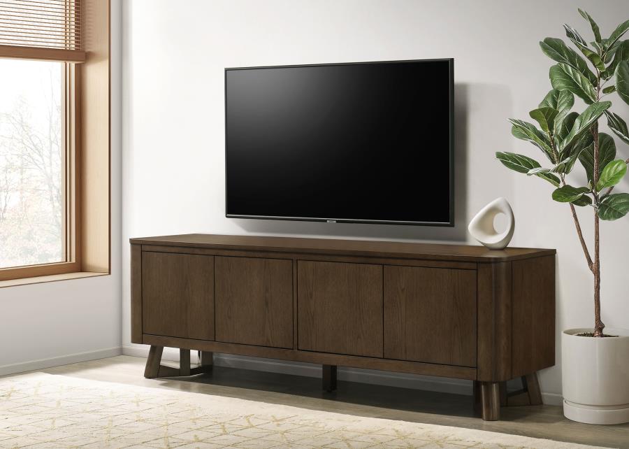 Trotter Brown 71" 4-Door Transitional TV Stand – 720133 — product view 1