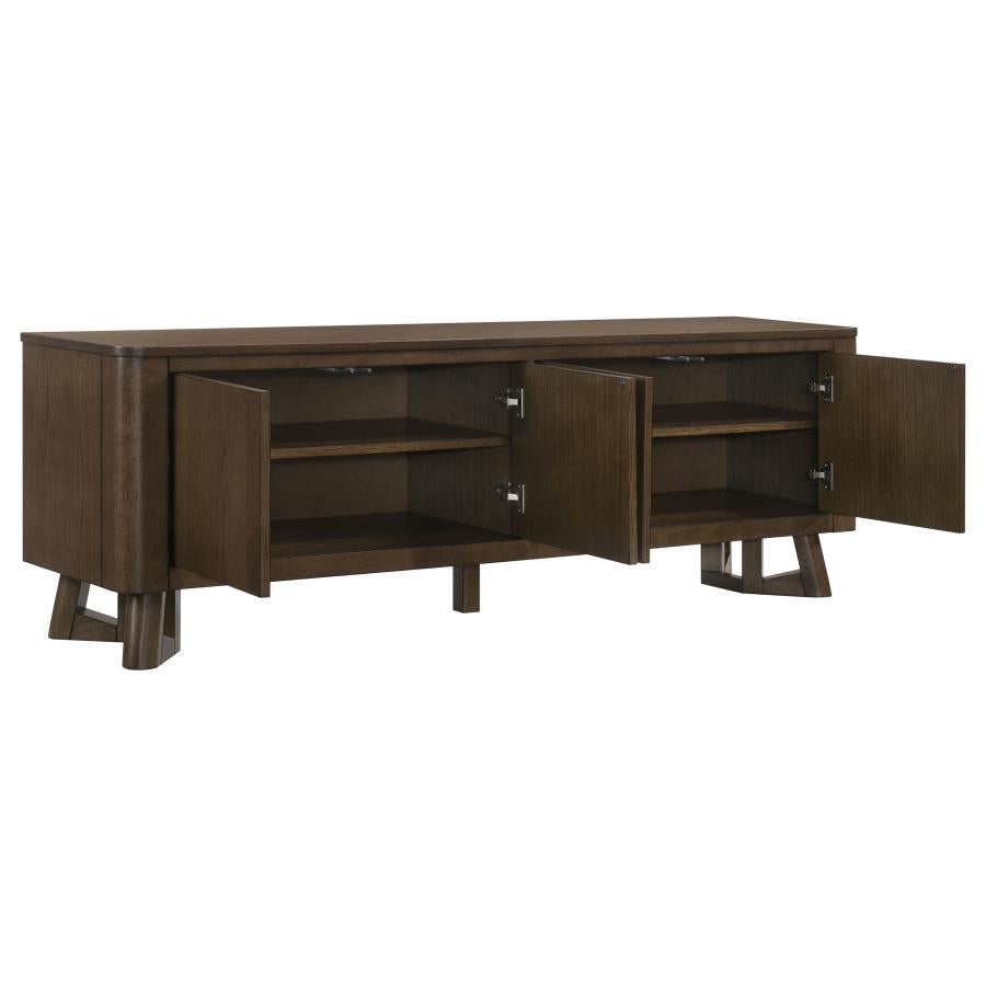Trotter Brown 71" 4-Door Transitional TV Stand – 720133 — product view 3