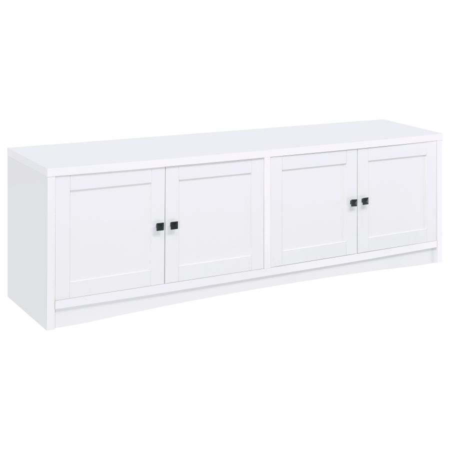 Laughlin White 78" TV Stand Media Console with 4 Doors – 724113 — product view 2