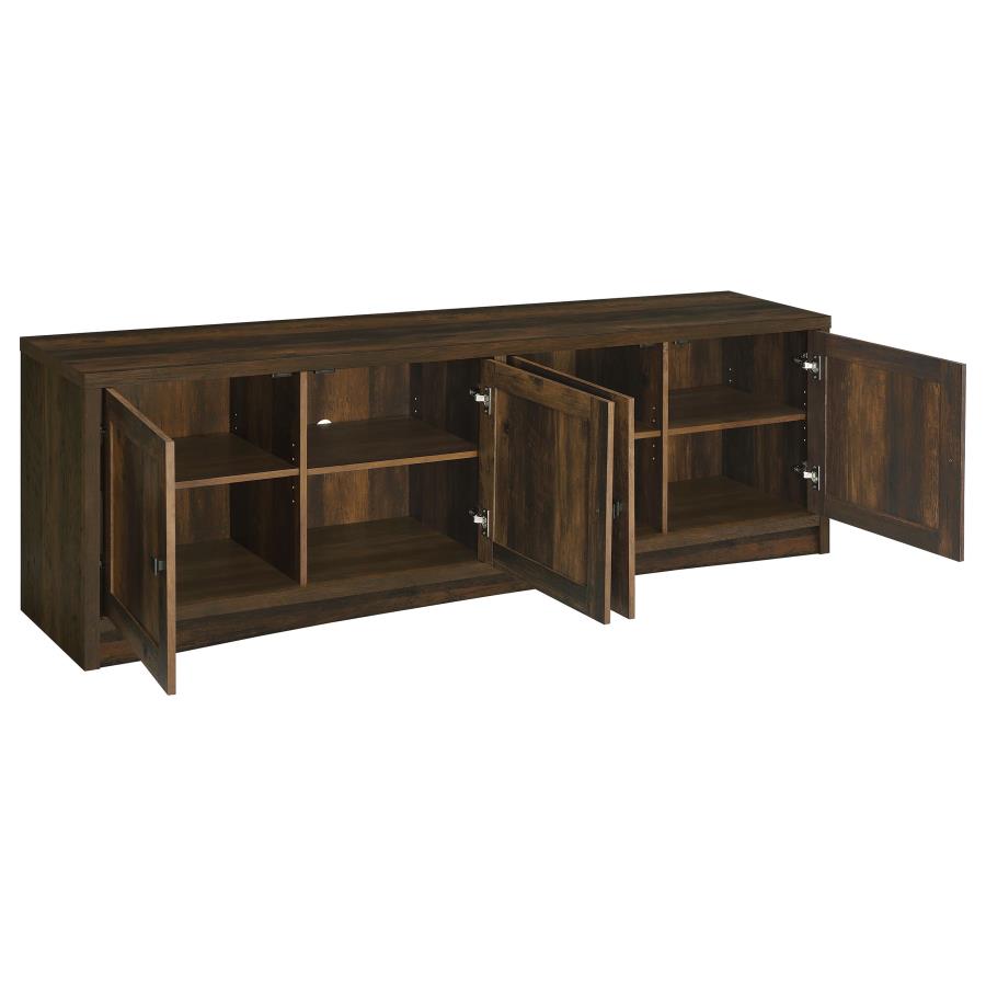 Laughlin Dark Pine 78" TV Stand Media Console with 4 Doors – 724123 — product view 3
