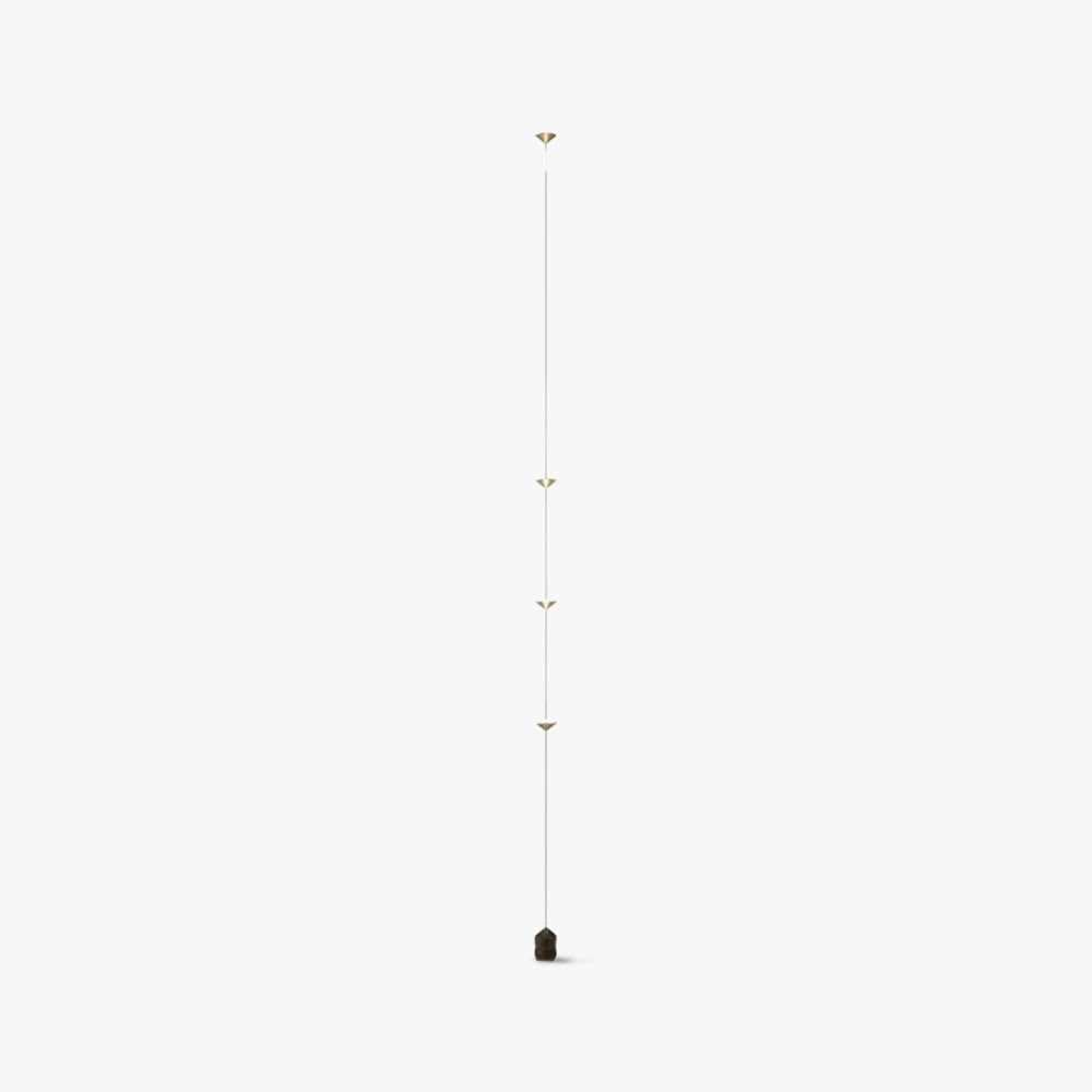 Arisha Full-Length Minimalist Linear Floor Lamp, 3 Bulbs — product view 1