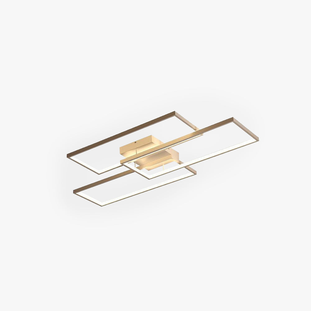Arisha Rectangular Flush Mount Ceiling Light, 2 Colour — product view 3