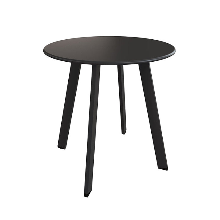 LOUNGE YARD Steel Patio Side Table, Weather Resistant Outdoor Round End Table — product view 3