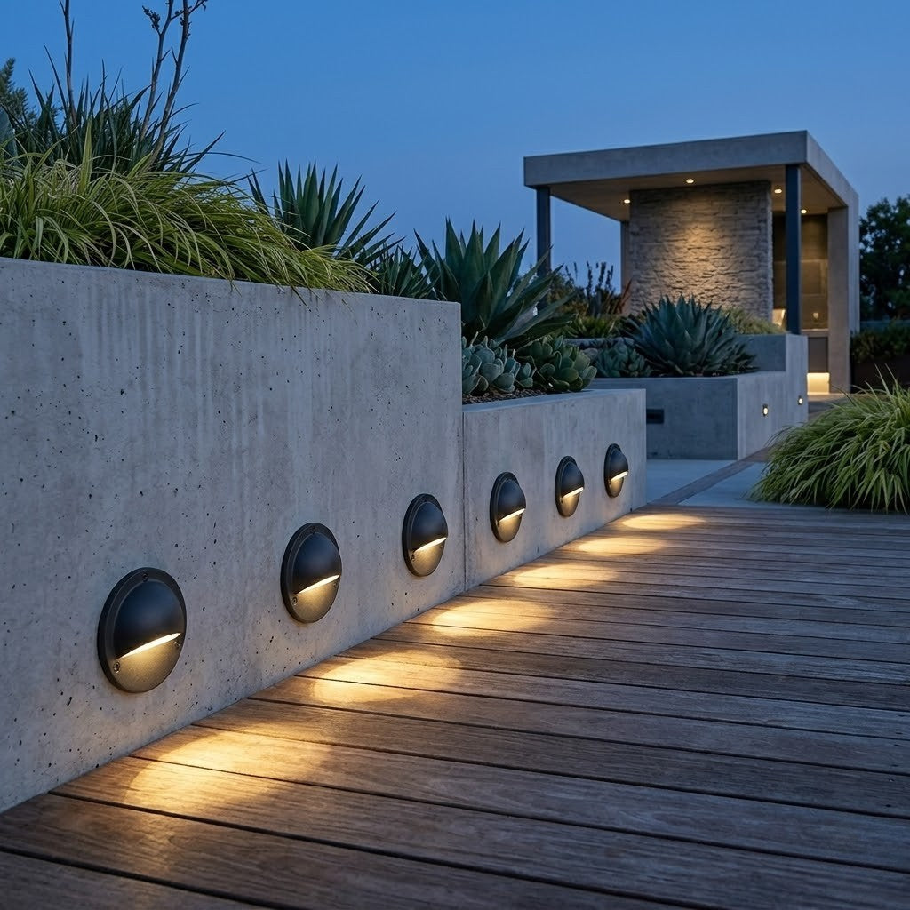Low Voltage LED Deck Step Lights Warm White 2700K IP65 Outdoor Stair Lighting — 4, 6, 10 & 12-Pack — product view 2