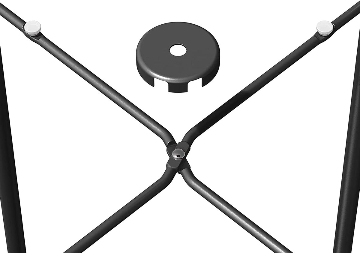 Lounge Yard Steel Patio Side Table 2-Tier Weather Resistant Outdoor Round End Table — product view 5
