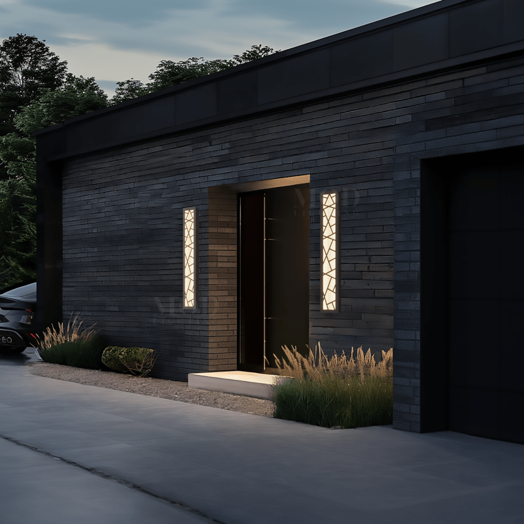 Harper Modern Outdoor LED Post Light Black IP65 Hardwired Pathway Garden — 12 to 59 Inch — product view 3