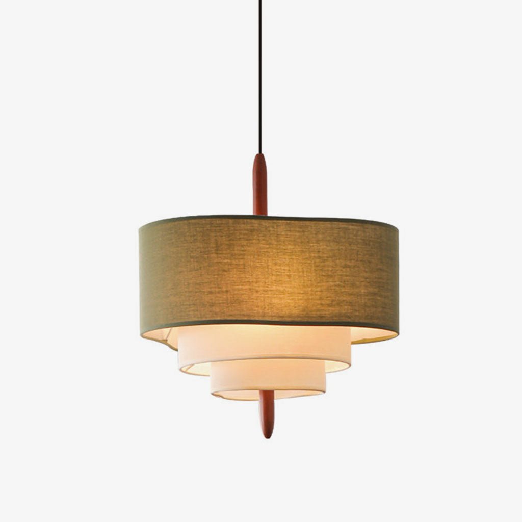 Talia Tiered Fabric Pendant Light — product view 1
