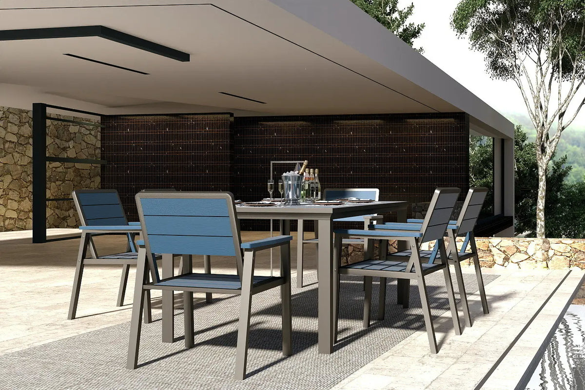 HDPE Outdoor Dining Set for 6 — product view 7