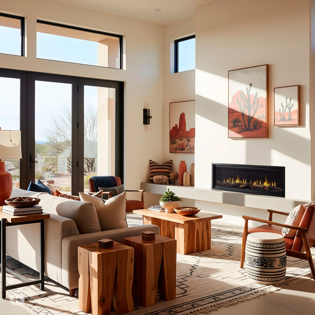 Simplifire Allusion Edge Built-in Linear Electric Fireplace — product view 2