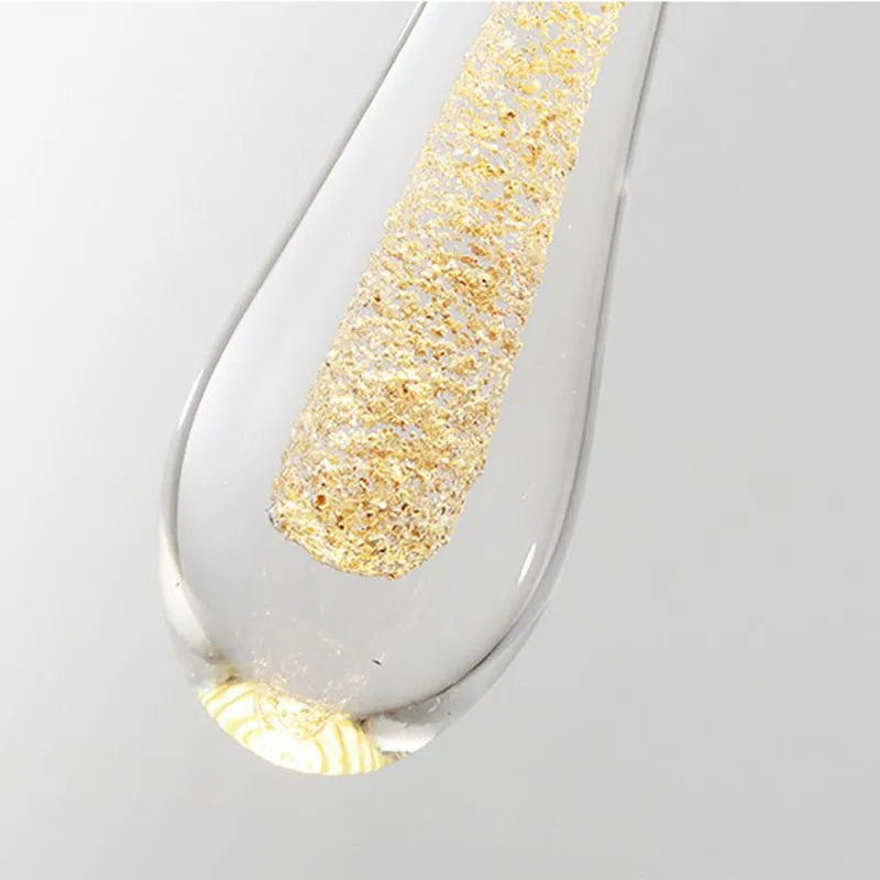 Teardrop Gold Pendant Light — product view 6