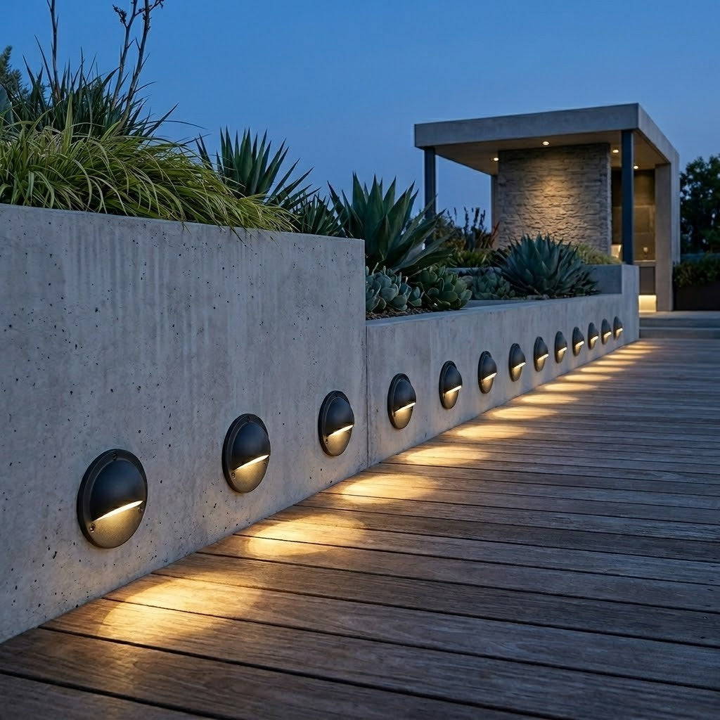 Low Voltage LED Deck Step Lights Warm White 2700K IP65 Outdoor Stair Lighting — 4, 6, 10 & 12-Pack — product view 3