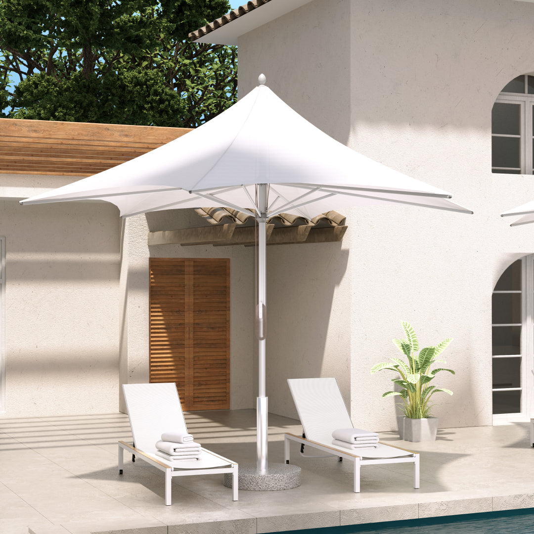 LOUNGE YARD 11 FT Sunshade Umbrella with Pulley Lift for Poolside Backyard Beach — product view 2