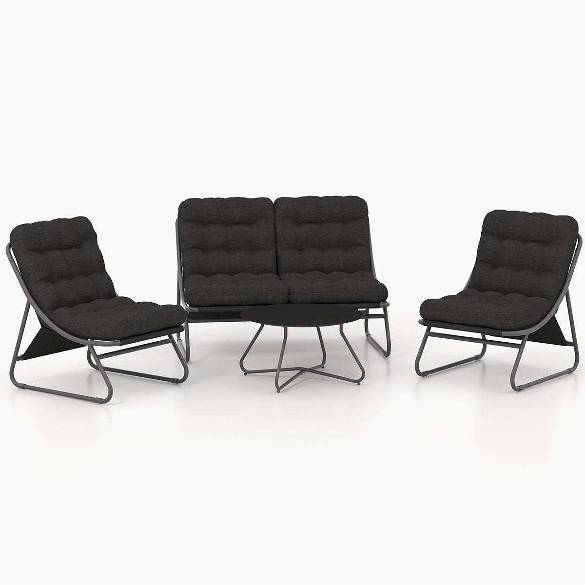 LOUNGE YARD 4-Seat Conversation Sofa Set with Removable Cushion — product view 2