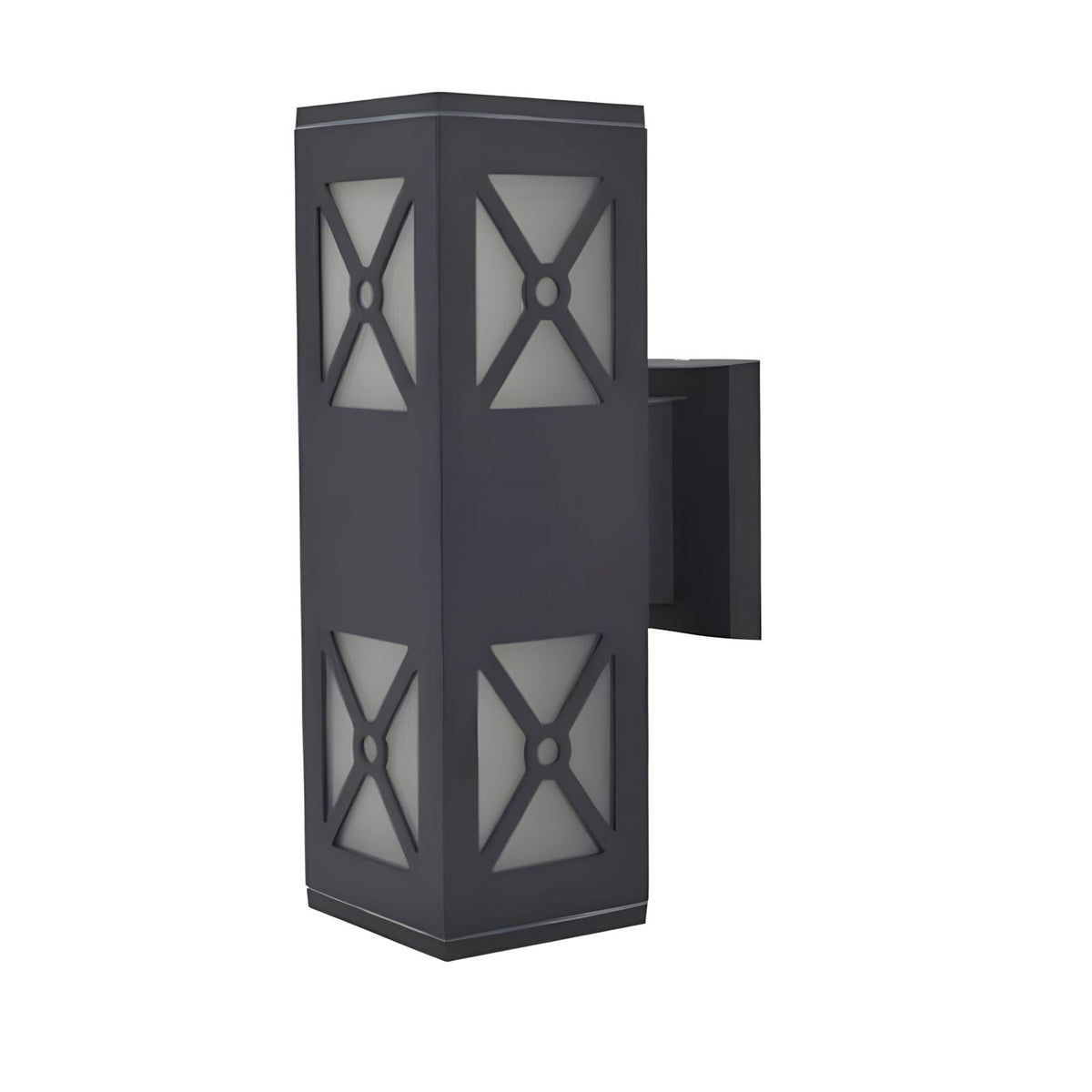 Dual Head Outdoor Wall Light Modern LED Glass Metal IP54 Porch Entrance — product view 2