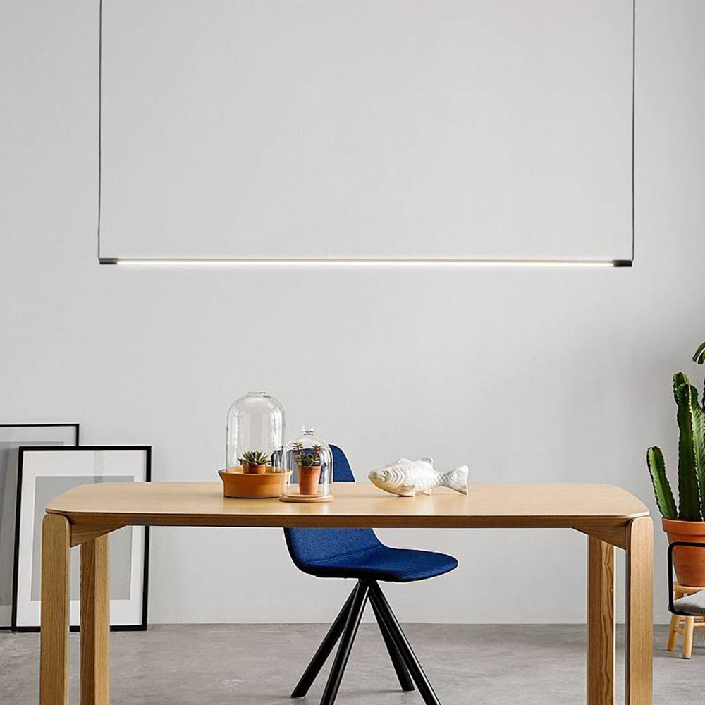 Zynar Minimalist Linear Pendant Light, Black — product view 4