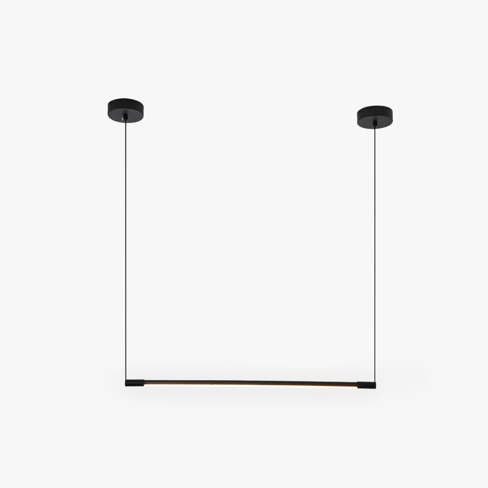 Zynar Minimalist Linear Pendant Light, Black — product view 3