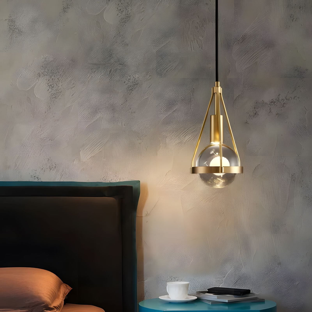 Gold Nordic Dandelion-Inspired LED Pendant Light Scandinavian Dining Room Bedroom — product view 2