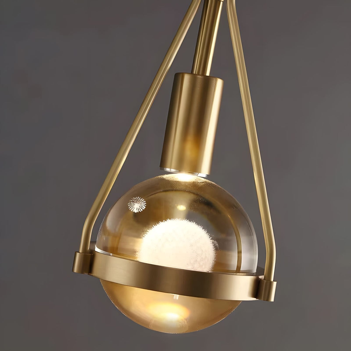 Gold Nordic Dandelion-Inspired LED Pendant Light Scandinavian Dining Room Bedroom — product view 4