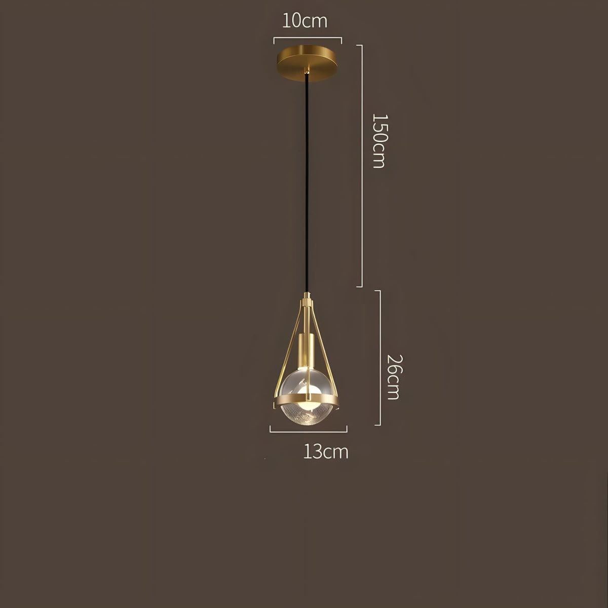 Gold Nordic Dandelion-Inspired LED Pendant Light Scandinavian Dining Room Bedroom — product view 6