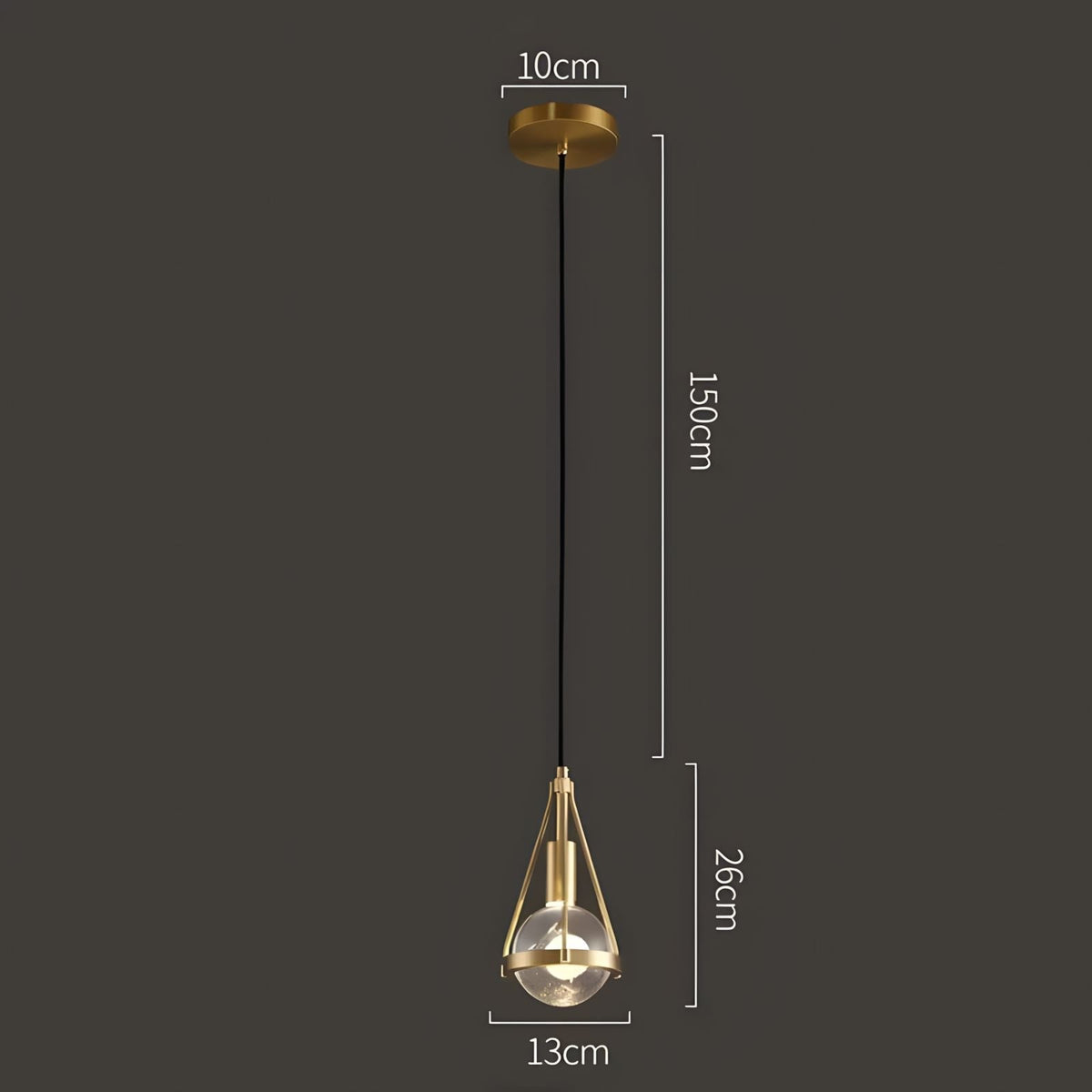 Gold Nordic Dandelion-Inspired LED Pendant Light Scandinavian Dining Room Bedroom — product view 7