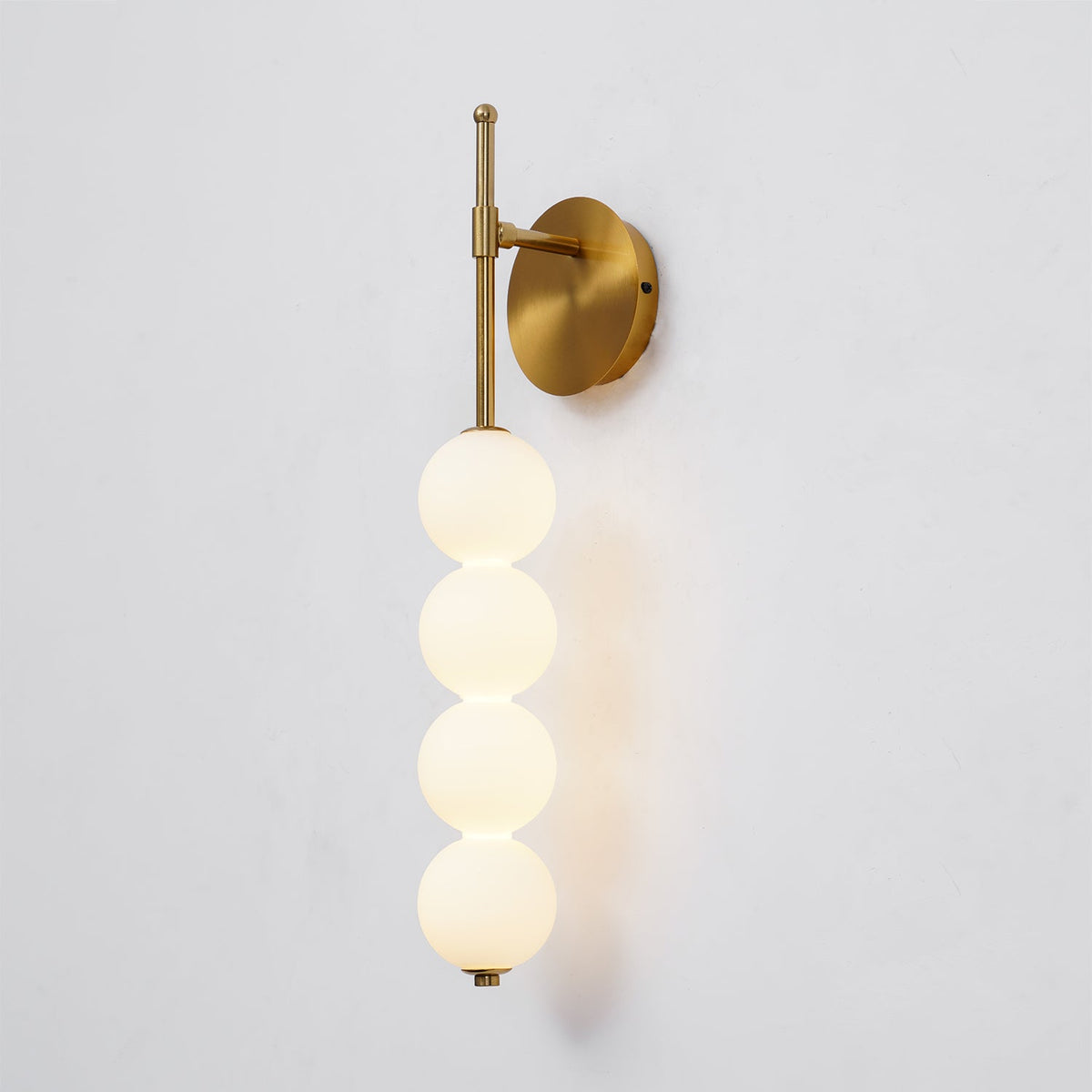 Abacus LED Wall Lamp Gold Black Ball Sconce Bedroom Living Room Restaurant — product view 1