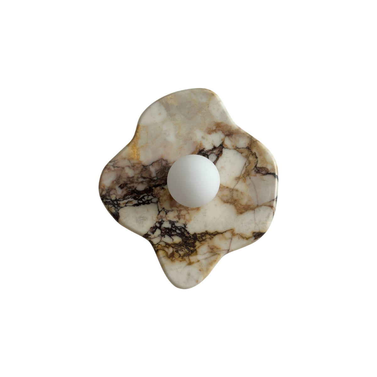 Abnormal Marble Wall Lamp Irregular Natural Stone LED Bedroom Living Room — Black White Grey — product view 4