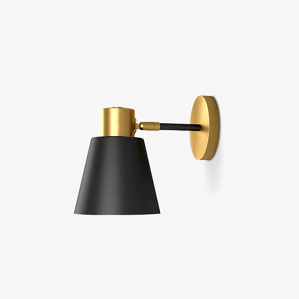 Adjustable Armed Wall Lamp Gold Black Modern Bedroom Living Room Bedside — 5 Inch — product view 2