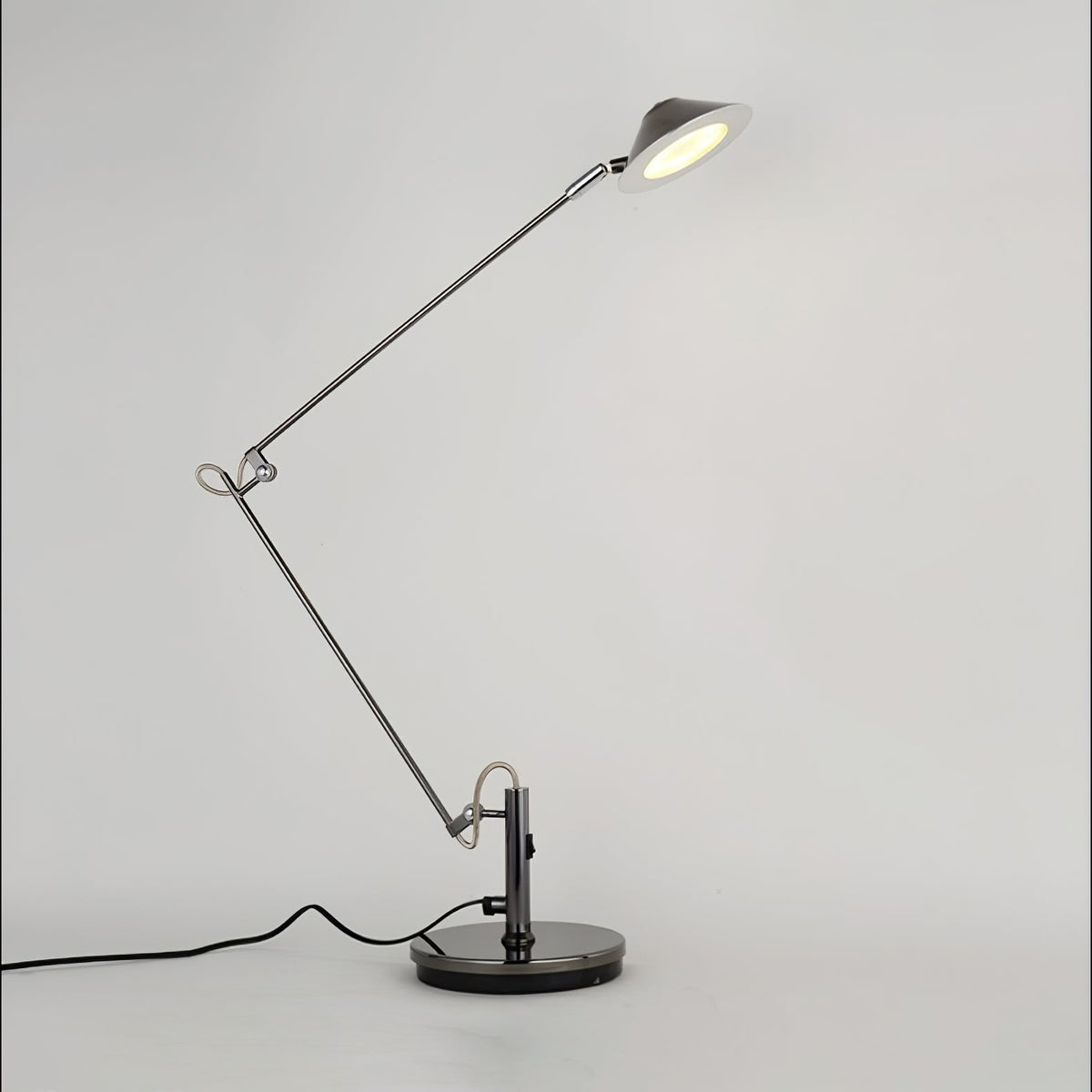 Adjustable Black Office Task Lamp Metal Cone Shade Desk Home Office Study — 7 Inch — product view 1