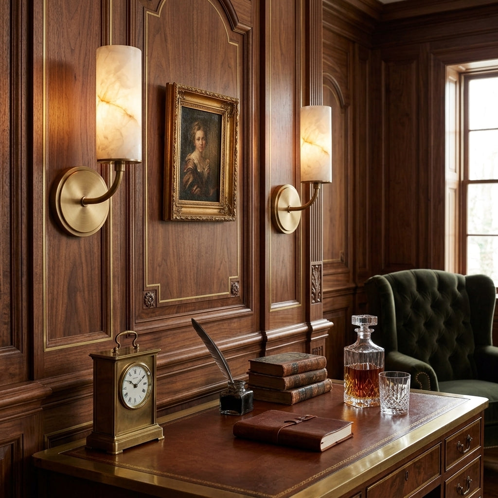 Adrienne Alabaster Wall Sconce — product view 7