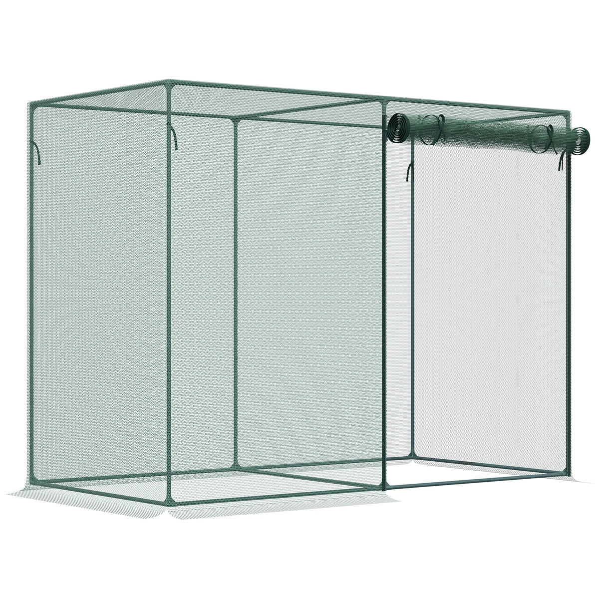 6' x 3' x 5' Crop Cage with Zippered Doors, Green — product view 1