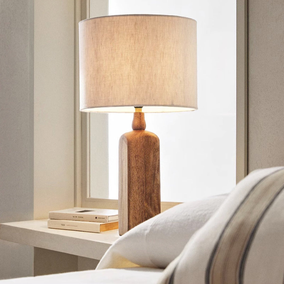Aisling Sculptural Table Lamp Natural Stone Resin Warm LED Modern Bedside Living Room — Multiple Finishes — product view 5
