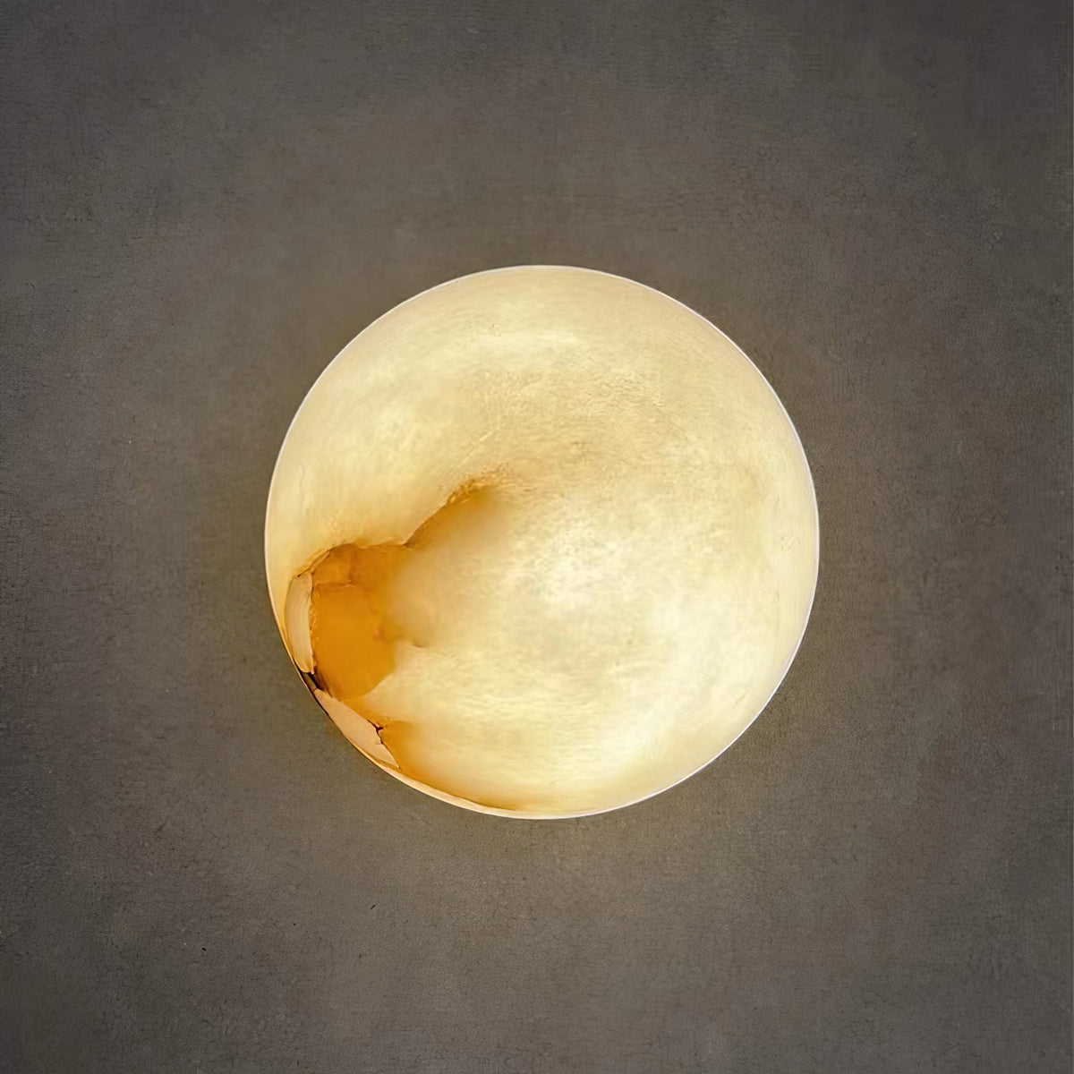 Lynq Alabaster Mini Orb Wall Lamp – Elegant Ambient Accent Lighting — product view 6