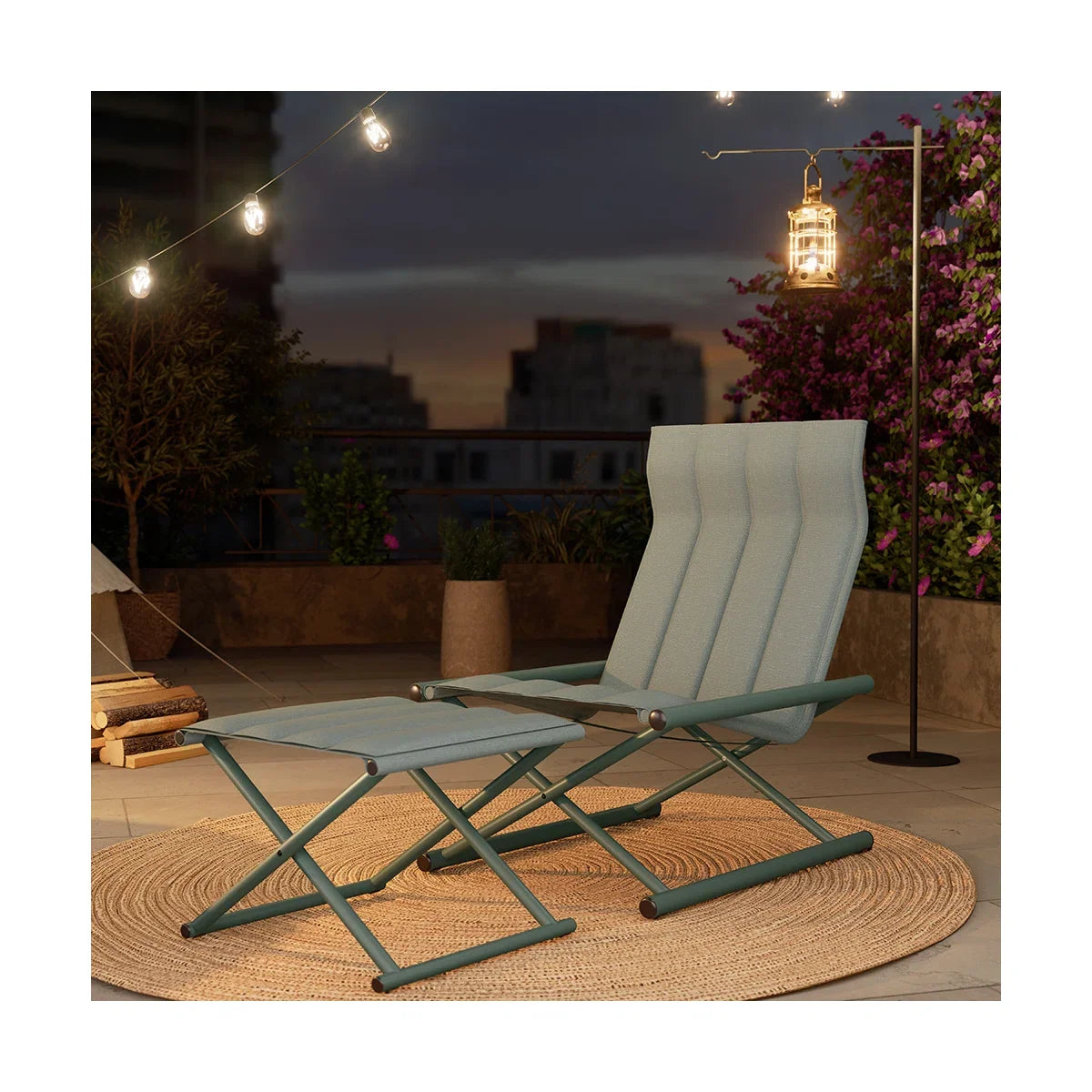 LOUNGE YARD All-Steel Camping Sofa with Ottoman — product view 2