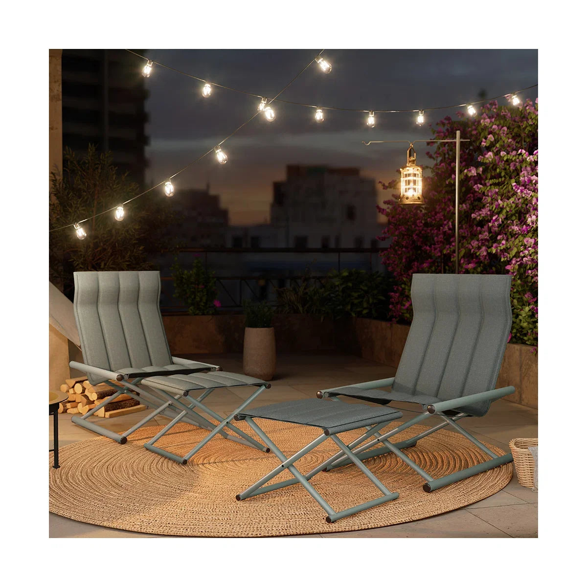 LOUNGE YARD All-Steel Camping Sofa with Ottoman — product view 1
