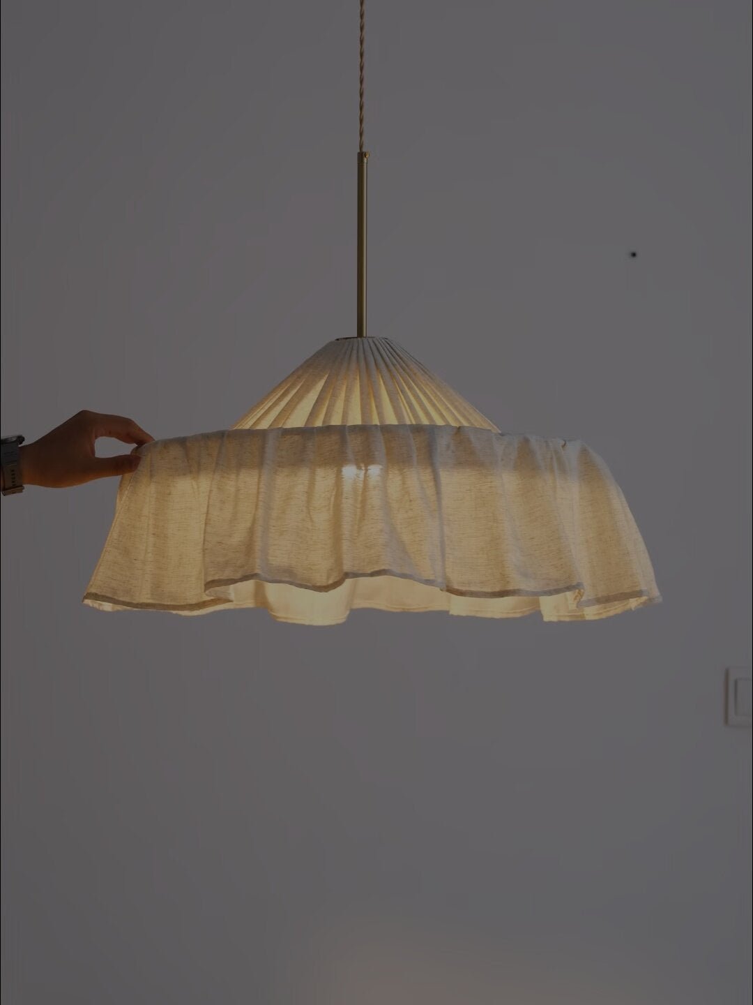 Alvise Linen Pendant Light — product view 5