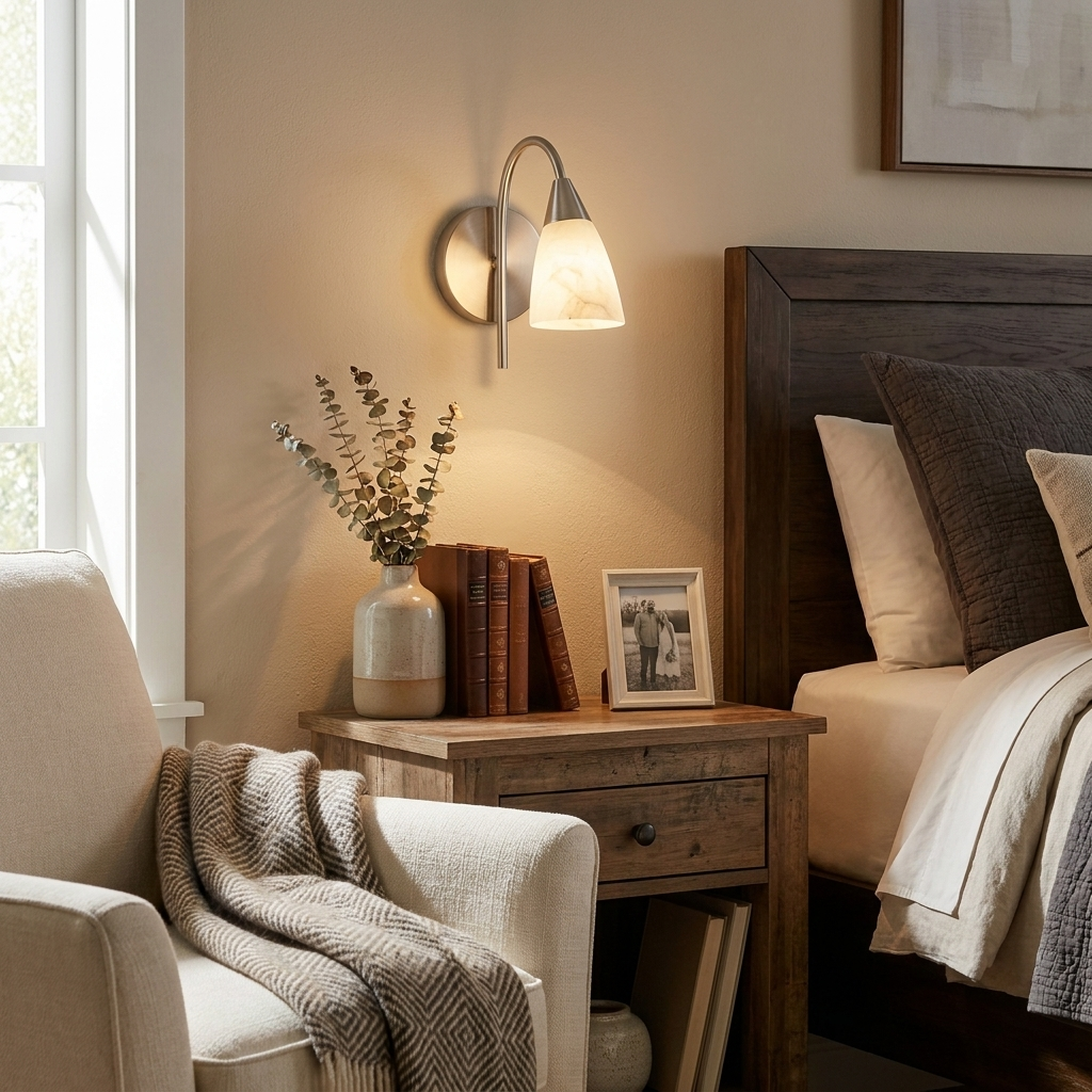 Arch Alabaster Wall Sconce — product view 3